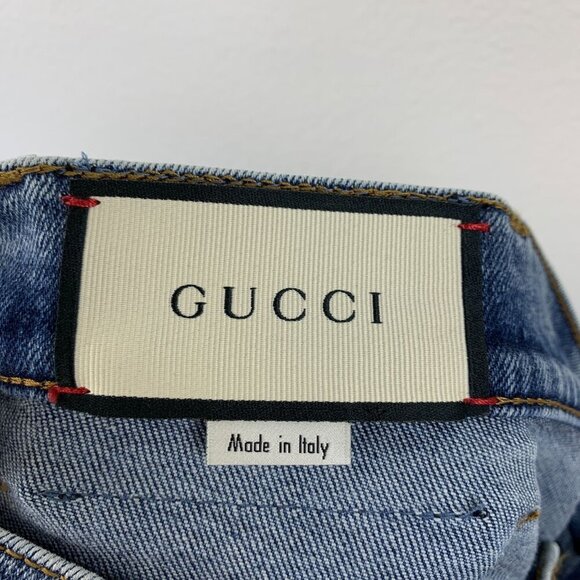 NWT Gucci tapered jeans in blue size 30 - Picture 10 of 12